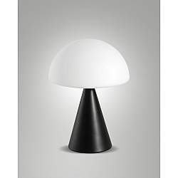 Blip Da Tavolo Nero Lampada da Tavolo Fabas Collezione BLIP Design Elegante e Moderno