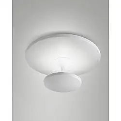 Plafoniera Bianca Fabas Collezione Conrad Luce Calda Led 36W 4200Lumen 50Cm