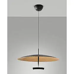 Yuko Sospensione Foglia Oro Nero Collezione YUKO Lampada Led Regolabile 1 Luce