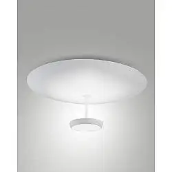 Plafoniera Bianco Yuko Collezione YUKO 1 Luce LED 40W Luce Calda Design Moderno
