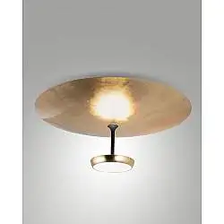 Plafoniera Yuko Oro e Nero 1 Luce Design Elegante per Ambienti Moderni