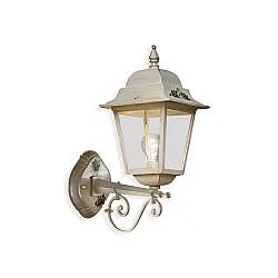 Applique Da Esterno Classica Gorizia Metallo Ceramica Bianco 1 Luce E27