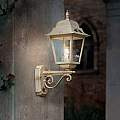 Applique Esterno Classica Gorizia Metallo E Ceramica Bianco Sfumato 1 Luce E27 A103-BO-04-DEC-UOO