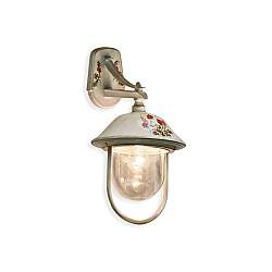 Applique Esterno Classica Bari Metallo Ceramica Bianco Sfumato Oro 1 Luce E27 Applique Esterno Classica Bari Metallo Ceramica Bianco Sfumato Oro 1 Luce E27