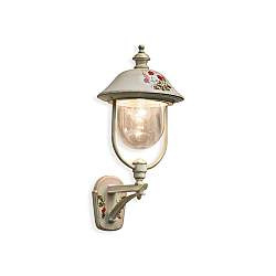 Applique Classica Esterno Bari Metallo Ceramica Bianco Sfumato Oro 1 Luce E27 Applique Classica Esterno Bari Metallo Ceramica Bianco Sfumato Oro 1 Luce E27