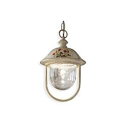 Sospensione Esterno Classica Bari Metallo Ceramica Bianco Sfumato Oro 1 Luce E27 Sospensione Esterno Classica Bari Metallo Ceramica Bianco Sfumato Oro 1 Luce E27