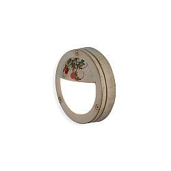 Applique Esterno Classica Brindisi Metallo Ceramica Bianco Sfumato Oro 1 Luce G9 Applique Esterno Classica Brindisi Metallo Ceramica Bianco Sfumato Oro 1 Luce G9