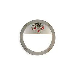 Applique Esterno Classica Brindisi Metallo Ceramica Bianco Sfumato 1 Luce G9