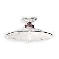 Plafoniera Classica Asti Ferro E Ceramica Nero Sfumato Rame Decorato 1 Luce E27 C057-NR-33-DEC-SOO