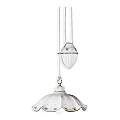 Lampadario Saliscendi Classico Belluno Ceramica E Ottone Decorato 1 Luce E27 C064-OS-33-DEC-SOO