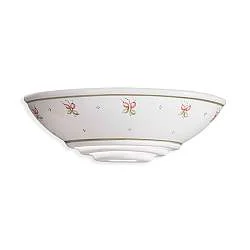 Applique Classica Trieste Bianco Decorato Filo Verde 1 Luce E27