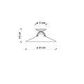 Plafoniera Industrial Minimal B&W Metallo Smaltato Bianco 1 Luce E27 31Cm C104-02