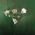Plafoniera Classica Pisa Metallo E Ceramica Bianco Sfumato Oro 3 Luci E14 C1204-3-BO-05-DEC-RRR