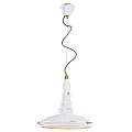 Lampadario Vintage Vague Vintage Ferro E Ceramica Bianco 1 Luce E27 40Cm C1410-VIB