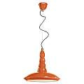 Lampadario Vintage Vague Vintage Ferro E Ceramica Arancio 1 Luce E27 40Cm C1410-VIO