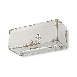 Applique Vintage Vague Vintage Ferro E Ceramica Bianco 1 Luce E27