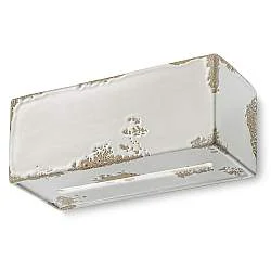Applique Vintage Vague Vintage Ferro E Ceramica Bianco 1 Luce R7S