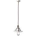 Lampadario Vintage Country Ferro E Ceramica Bianco 1 Luce E27 25Cm C1441-VIB