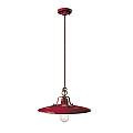 Lampadario Vintage Country Ferro E Ceramica Bordeaux 1 Luce E27 C1443-VIX