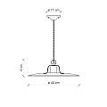 Lampadario Vintage Country Ferro E Ceramica Bordeaux 1 Luce E27 C1443-VIX