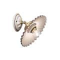 Applique Classica Orientabile L'Aquila Ottone E Ceramica Decorato 1 Luce E27 C155-OS-MA