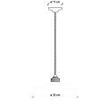 Lampadario Vintage Colors Ferro E Ceramica Azzurro 1 Luce E27 35Cm C1631-AZZ