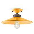 Plafoniera Vintage Colors Ferro E Ceramica Giallo 1 Luce E27 C1633-GIA