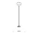 Lampadario Vintage Colors Ferro E Ceramica 1 Luce E27 30Cm C1635-GIA