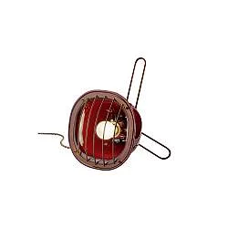 Lumetto Vintage Industrial Ferro E Ceramica Bordeaux 1 Luce E27