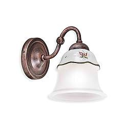 Applique Classica Ferrara Metallo E Ceramica Nero Sfumato Rame 1 Luce E14 Applique Classica Ferrara Metallo E Ceramica Nero Sfumato Rame 1 Luce E14