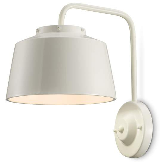 Applique Vintage 50'S Ferro E Ceramica Crema 1 Luce E27 C2002-CRM