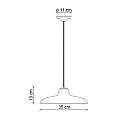 Lampadario Classico Como Ceramica Bianco Decorato Filo Blu 1 Luce E27 C2330-BI-38-DEC-SOB