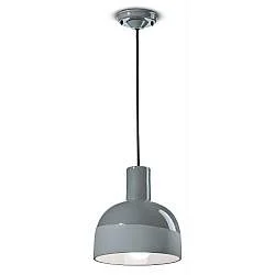 Lampadario Vintage Decò Caxixi Ceramica Grigio Castello 1 Luce E27