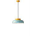Sospensione Vintage Decò Maracana Ceramica-Vetro Tuchese-Giallo 1 Luce E27 C2745-IAZ