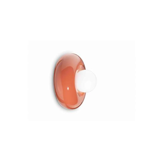 Applique Vintage Decò Bumbum Ceramica Arancio Pokè 1 Luce G9 C2750-APO