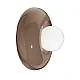 Applique Vintage Decò Bumbum Ceramica Marrone Moka 1 Luce G9