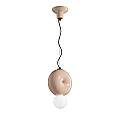 Sospensione Vintage Decò Bumbum 1 Elemento Ceramica Grigio Sabbia 1 Luce E27 C2751-GRS