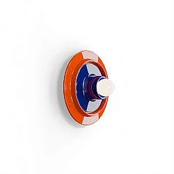 Applique Deco Voilà Ceramica Arancio Volpe Blu Robot 1 Luce E27