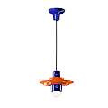 Sospensione Deco Voilà Ceramica Arancio Volpe Blu Robot 1 Luce E27 C2776-ABR