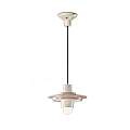 Sospensione Deco Voilà Ceramica Azzurro Crema 1 Luce E27 C2776-ACR