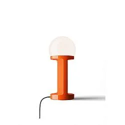Lampada Da Tavolo Classica Habea Ceramica Arancio Volpe 1 Luce E14