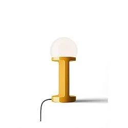 Lampada Da Tavolo Classica Habea Ceramica Giallo 1 Luce E14