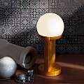 Lampada Da Tavolo Classica Habea Ceramica Giallo 1 Luce E14 C2780-GIA