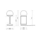 Lampada Da Tavolo Classica Habea Ceramica Verde Bali 1 Luce E14 C2780-VBA