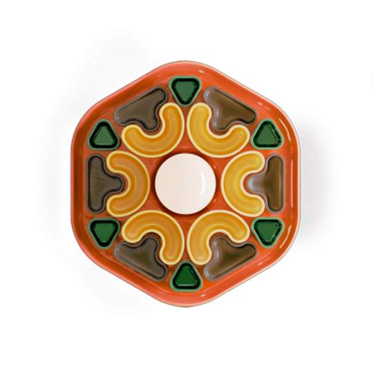 Applique Decò Phytia Ceramica Multicolor 1 Luce E27 C2802 C2802-MIX