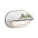Applique Classica Brindisi Alluminio E Ceramica Bianco Decorato 1 Luce E27