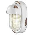 Applique Vintage Verticale Ceramica Bianca 1 Luce E27 C292-VIB