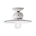 Plafoniera Classica Roma Metallo E Ceramica Nero Sfumato Rame 1 Luce E27 C375-NR-44-DEC-FFB