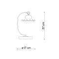 Lumetto Classico Roma Metallo E Ceramica Nero Sfumato Rame 1 Luce E14 C402-NR-33-DEC-SOM