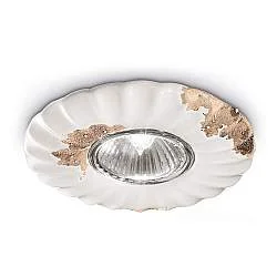 Spot Vintage Ceramica Bianca 1 Luce Gu10 12Cm